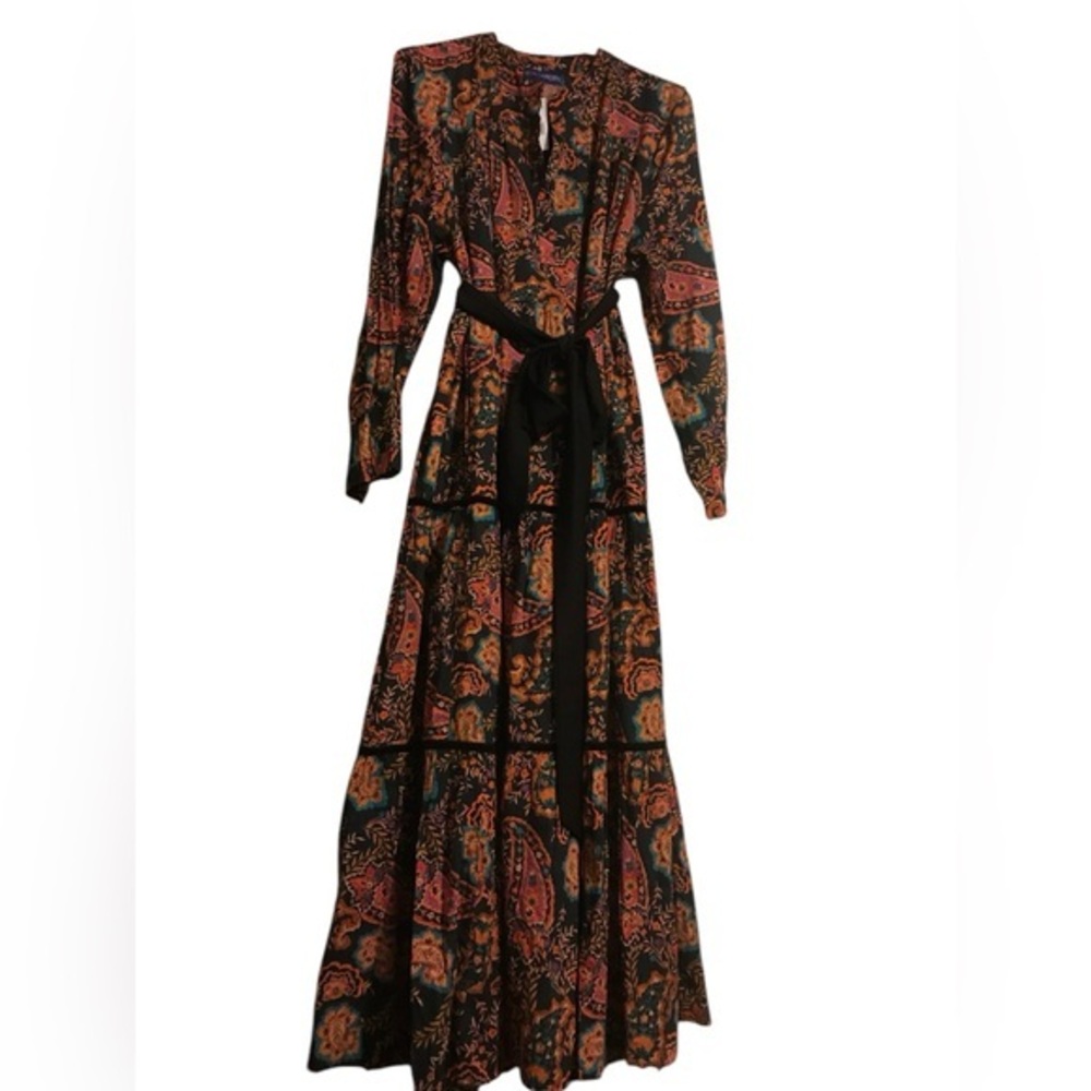 100% Cotton Maxi Floral Paisley Maxi Dress autumn 🍂 - Picture 2 of 6